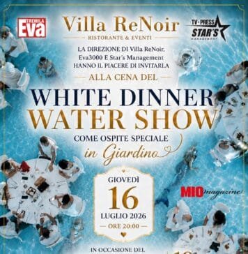 White Dinner Water Show 2026: a Villa ReNoir torna il party total white più VIP dell’estate